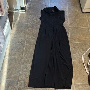 Athleta Black Sleeveless Jumpsuit
